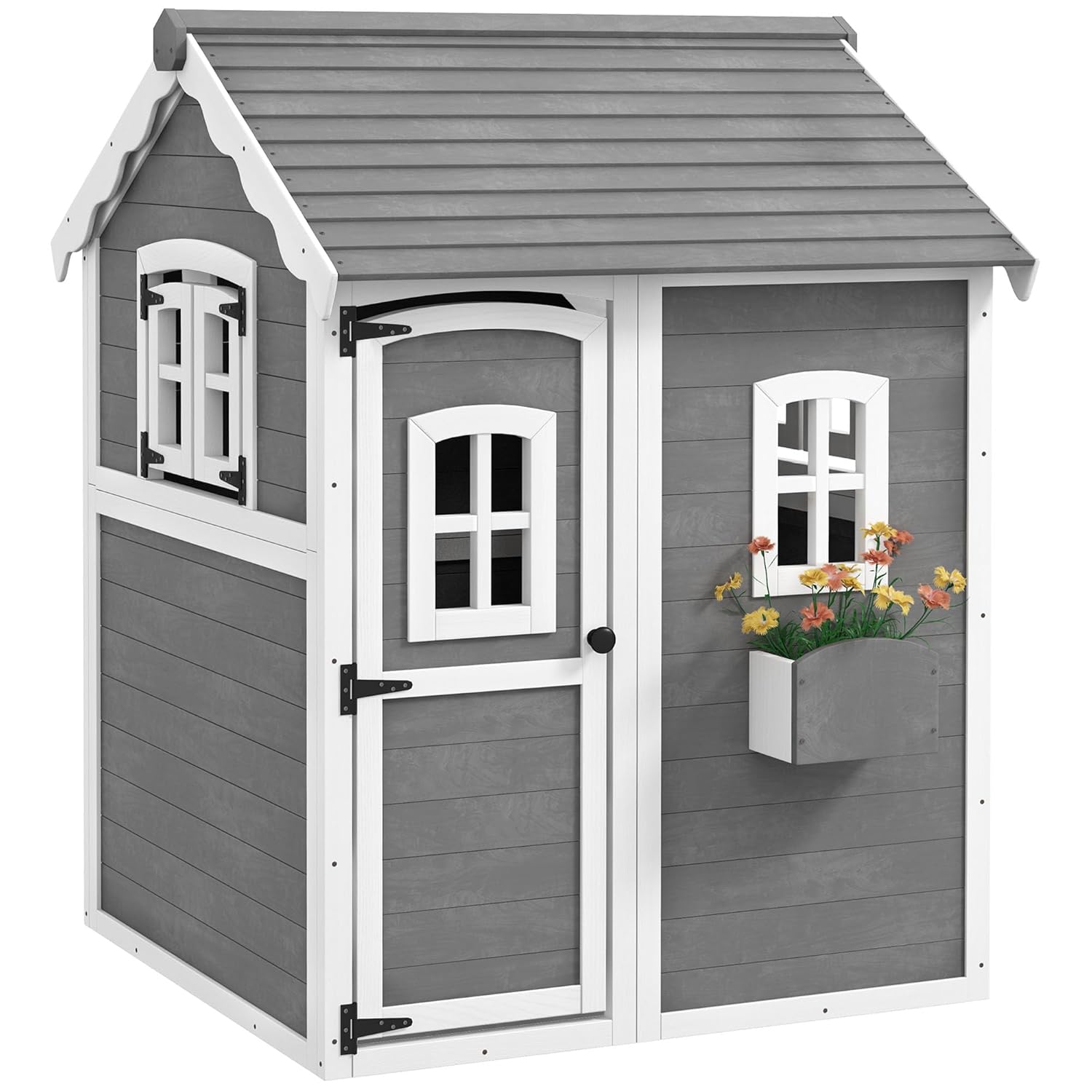 Kids Outdoor Wooden Playhouse - # Ahşap Açık Hava Oyun Evi,