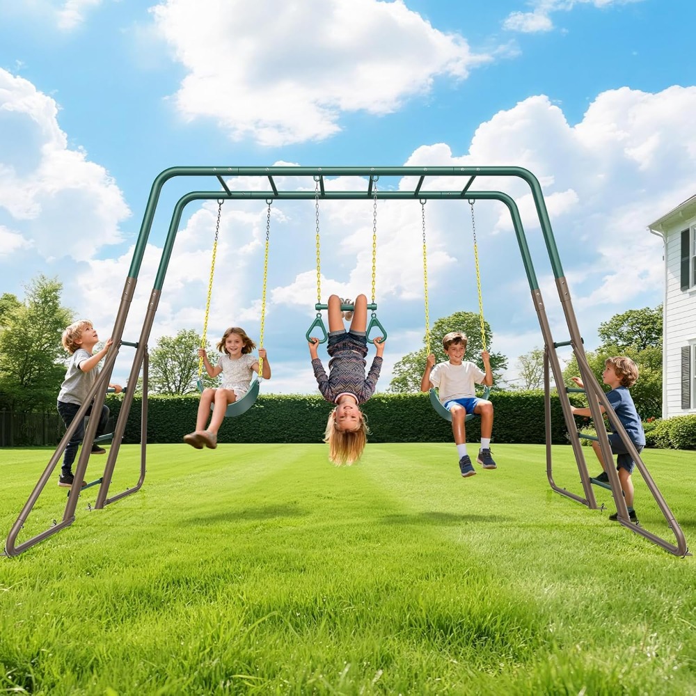 Kids Outdoor Monkey Bar Set - Çocuklar için Bahçe Kullanımına Uygun, Maymun