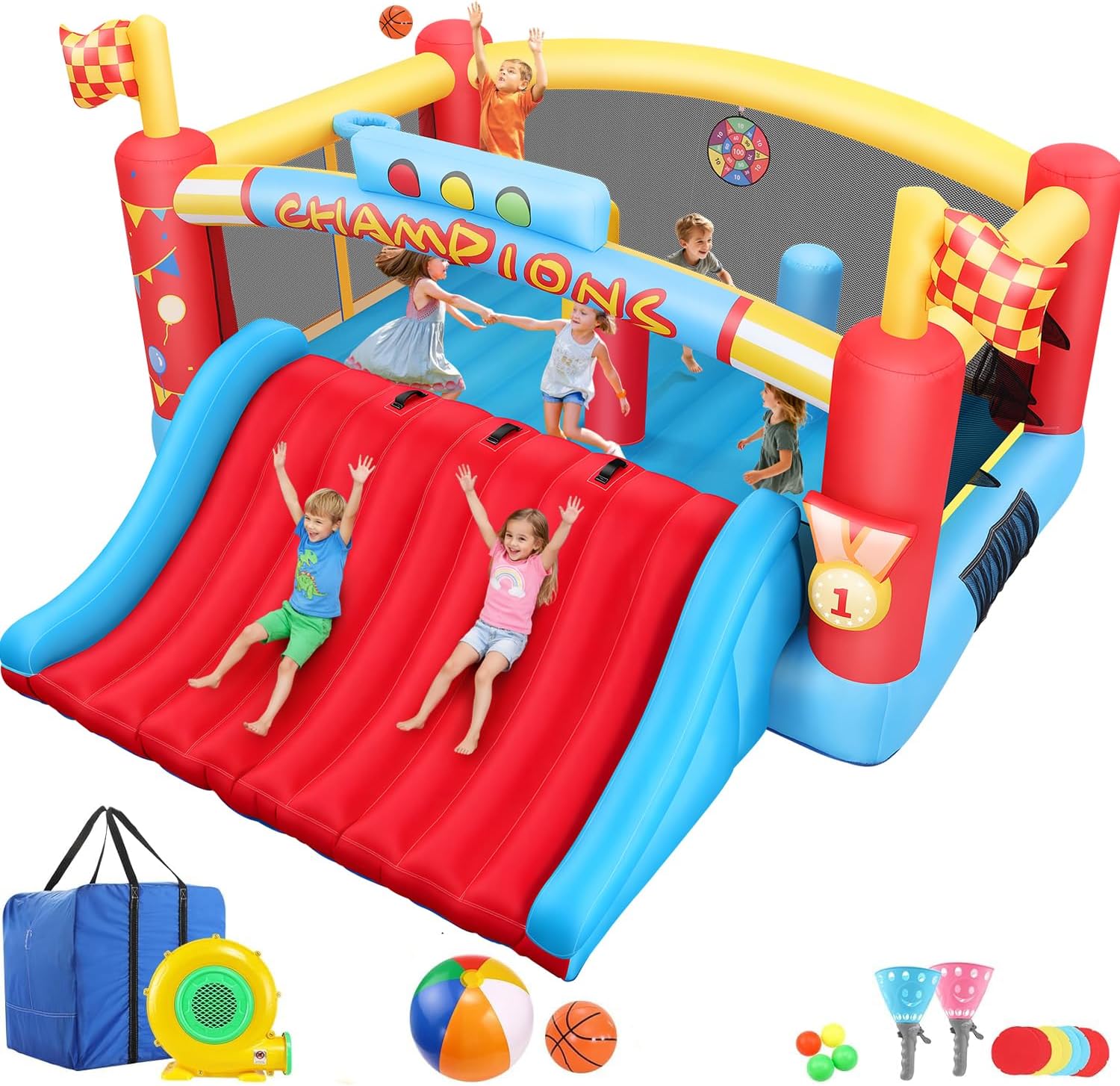 Kids Outdoor House - Büyük Çocuklar İçin Büyük Şişme Oyun