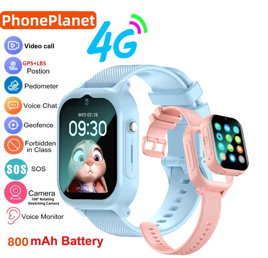 Kids Outdoor Wear - 4G GPS'li SOS Görüntülü Arama Özellikli