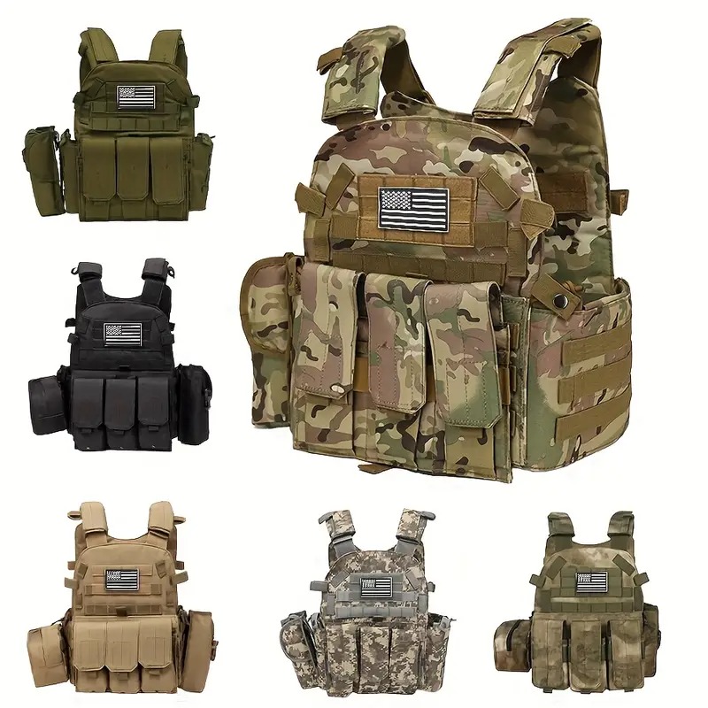 Kids Outdoor Vest - Çocuk Kamuflaj Taktik Yelek Naylon Vücut