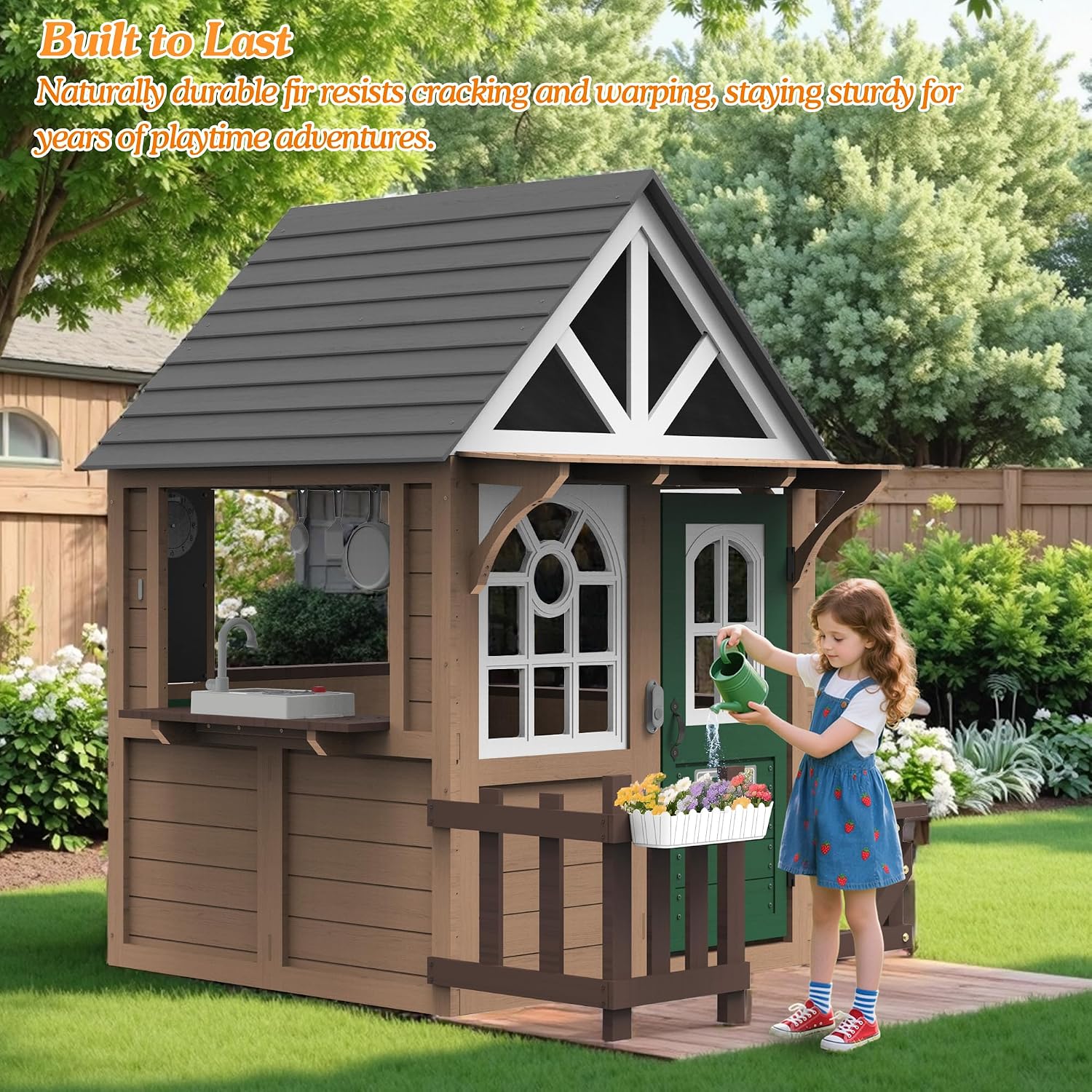 Seizeen Çocuklar İçin Açık Hav - Kids Outdoor Wooden Playhouse incelemesi ve fiyatı