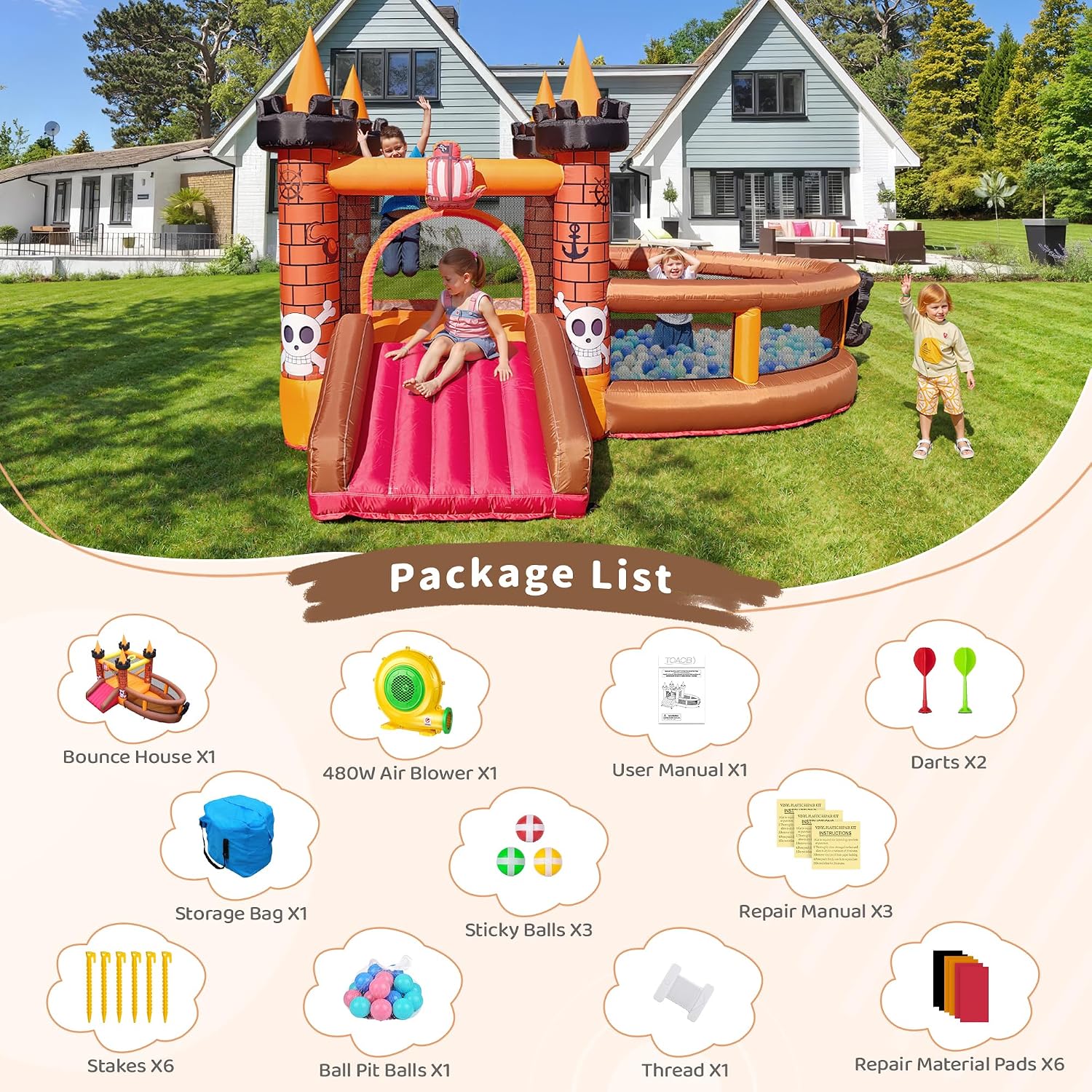 3-8 Yaş Çocuklar İçin Şişme Oy - Kids Outdoor House incelemesi ve fiyatı