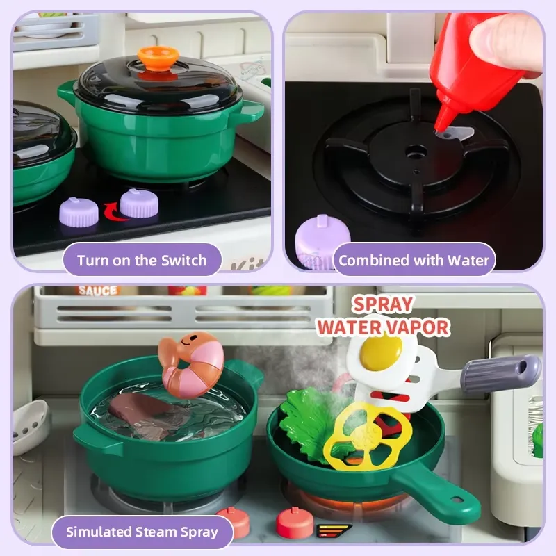 90cm Büyük Çocuklar İçin Işıkl - Kids Outdoor Kitchen Set incelemesi ve fiyatı