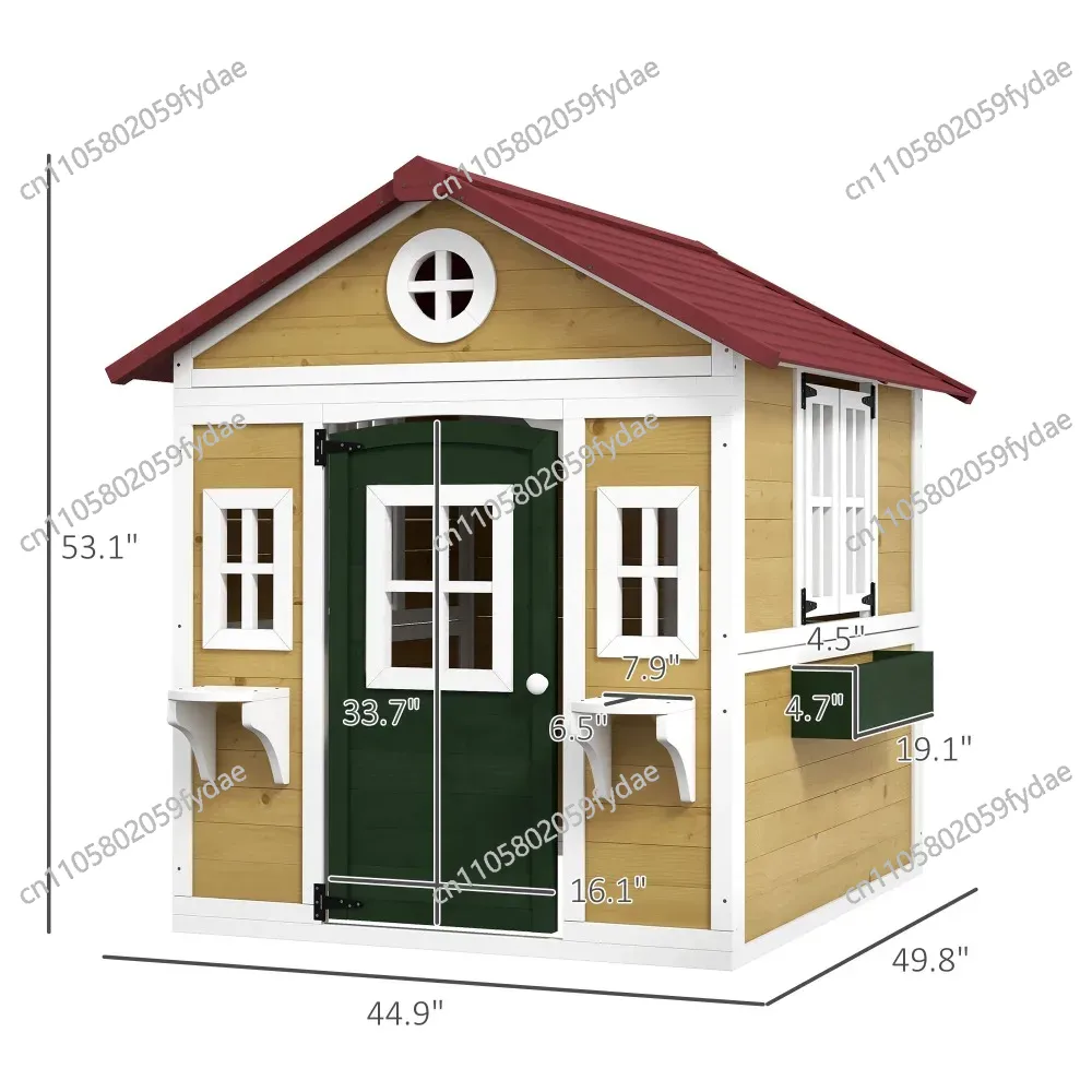 Açık Hava Çocuk Oyun Evi, Kapı - Kids Outdoor Wooden Playhouse incelemesi ve fiyatı