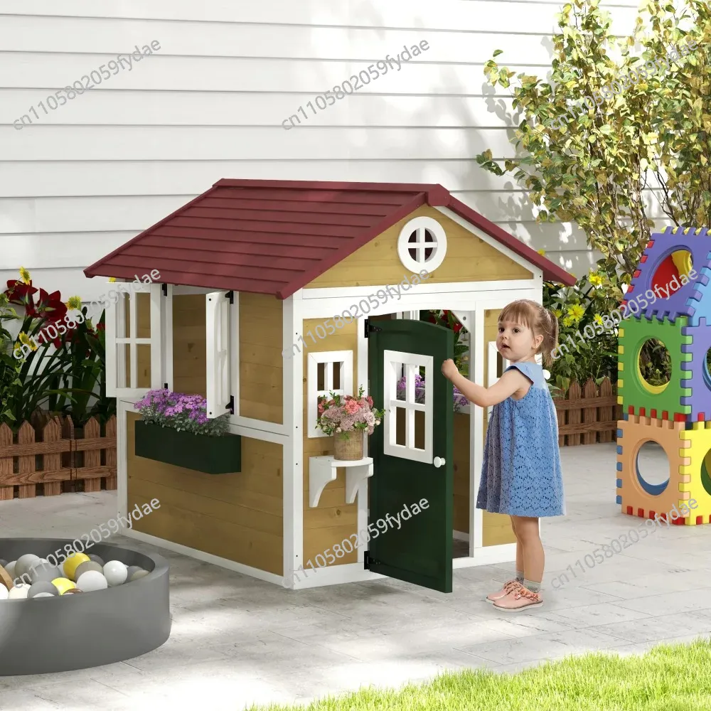 Açık Hava Çocuk Oyun Evi, Kapı - Kids Outdoor Wooden Playhouse incelemesi ve fiyatı