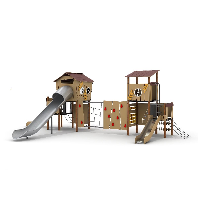 Ahşap Açık Hava Oyun Alanı Set - Kids Outdoor Wooden Playhouse incelemesi ve fiyatı