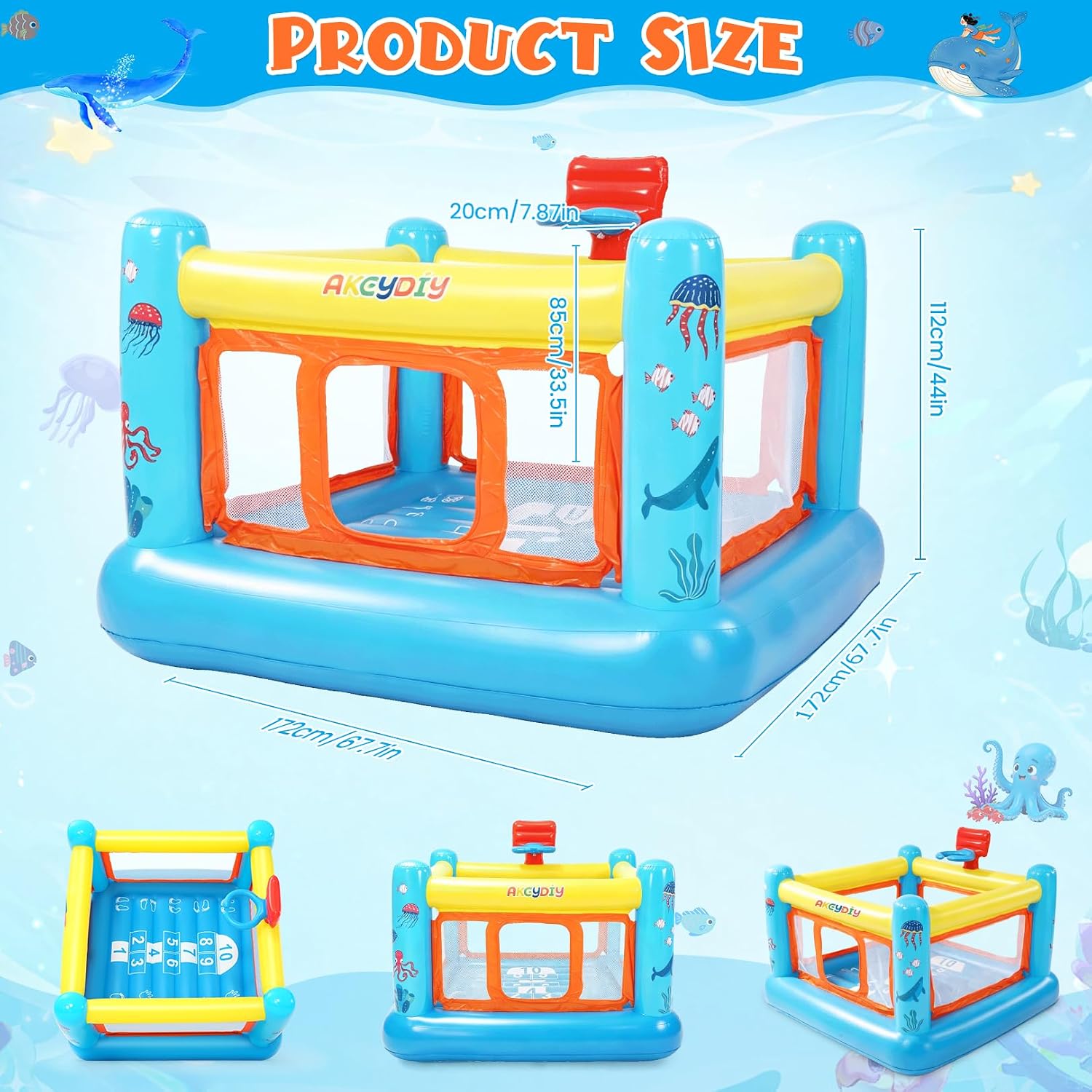 Şişme Oyun Evi, 3-6 Yaş Çocukl - Kids Outdoor House incelemesi ve fiyatı