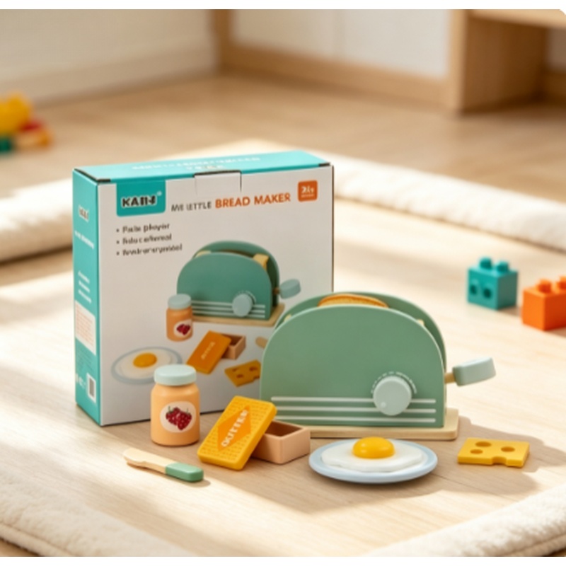 Ahşap Simülasyon Tost Makinesi - Kids Outdoor Kitchen Set incelemesi ve fiyatı