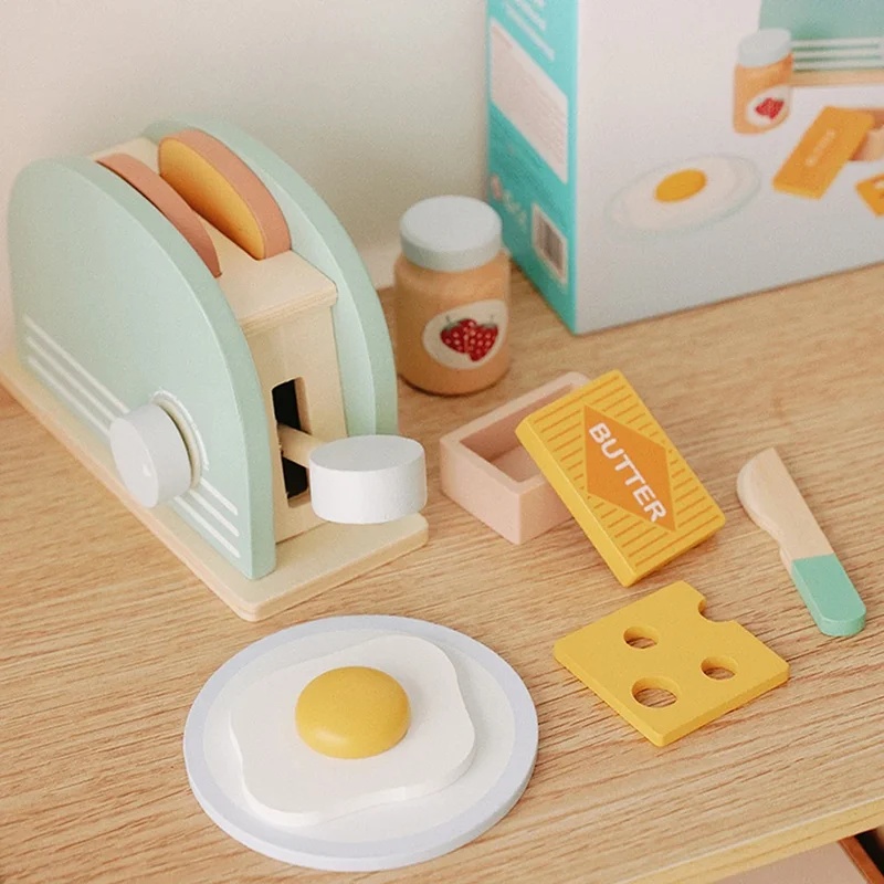 Ahşap Simülasyon Tost Makinesi - Kids Outdoor Kitchen Set incelemesi ve fiyatı