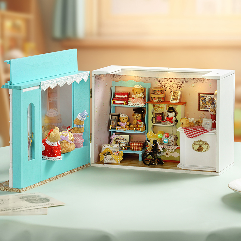 DIY ahşap bebek evleri ayı hik - Kids Outdoor Wooden Playhouse incelemesi ve fiyatı