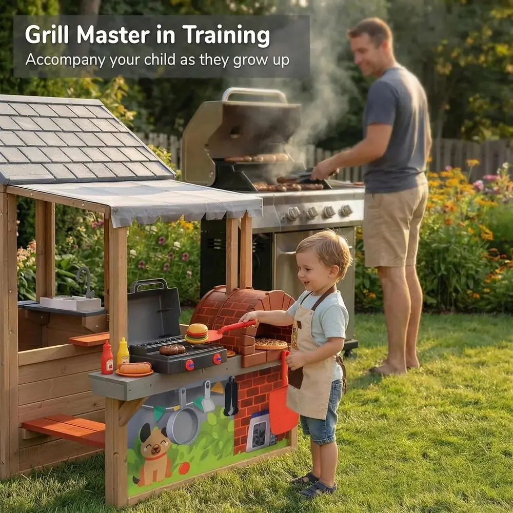 Çocuklar için Açık Hava Ahşap  - Kids Outdoor Wooden Playhouse incelemesi ve fiyatı