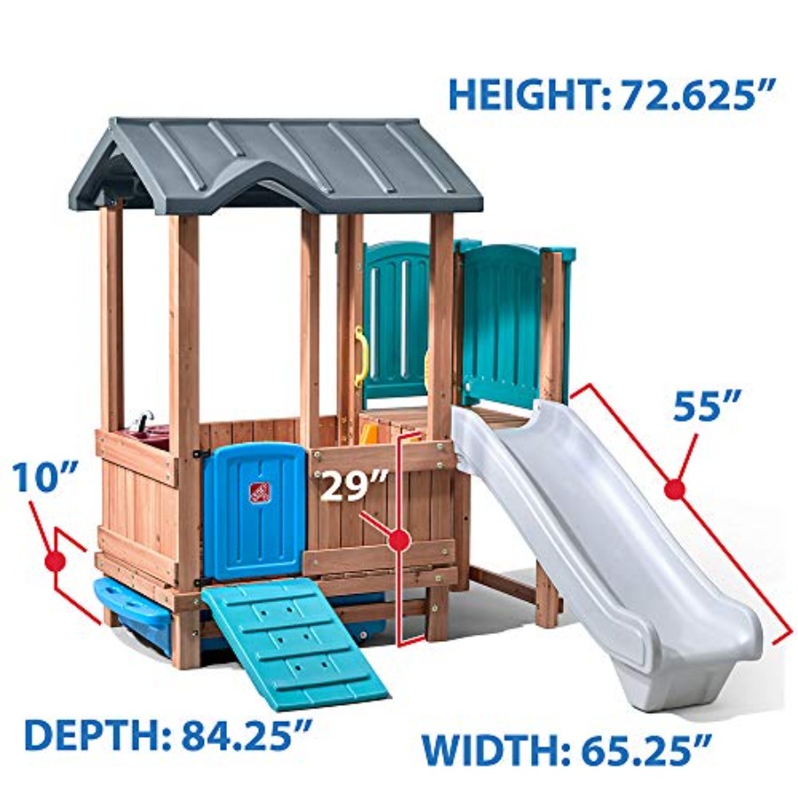 Ormanlık Macera Oyun Evi ve Ka - Kids Outdoor Wooden Playhouse incelemesi ve fiyatı