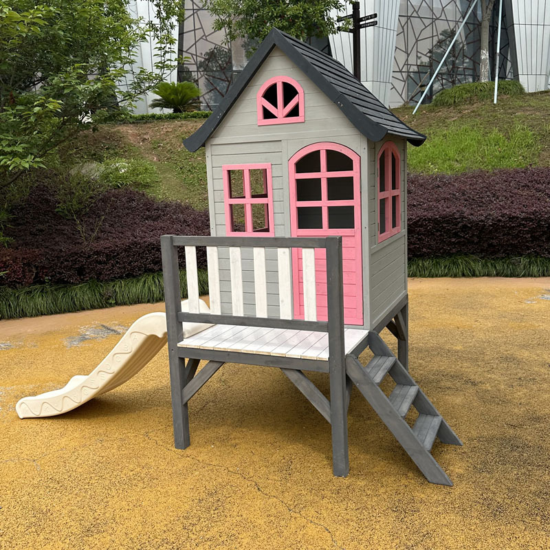 Çocuklar için kütük ev, ağaç,  - Kids Outdoor Wooden Playhouse incelemesi ve fiyatı