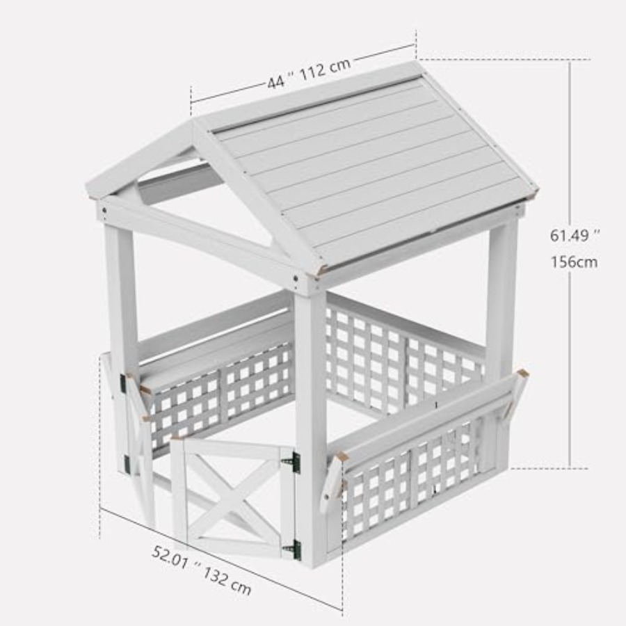 2-8 Yaş Arası Çocuklar İçin Ah - Kids Outdoor Wooden Playhouse incelemesi ve fiyatı