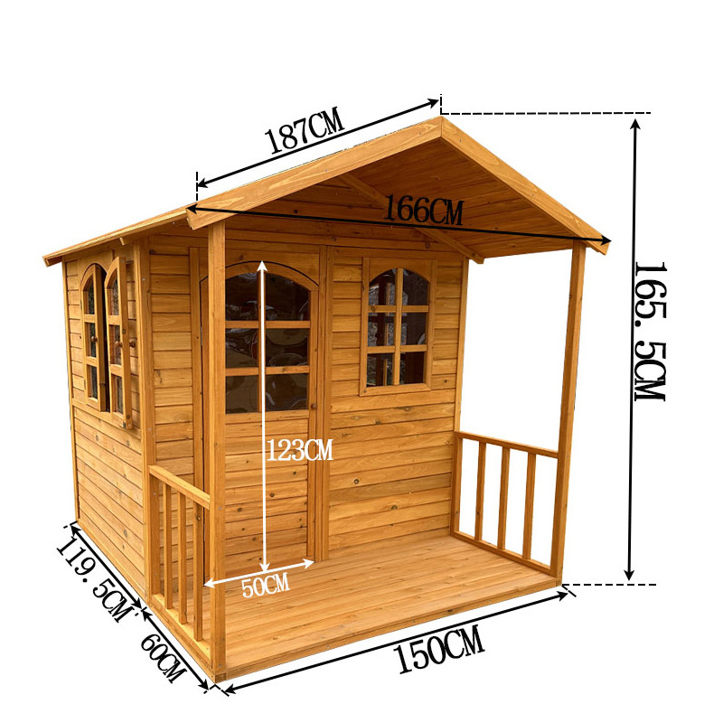 Sıcak Satışta Çevre Dostu Daya - Kids Outdoor Wooden Playhouse incelemesi ve fiyatı
