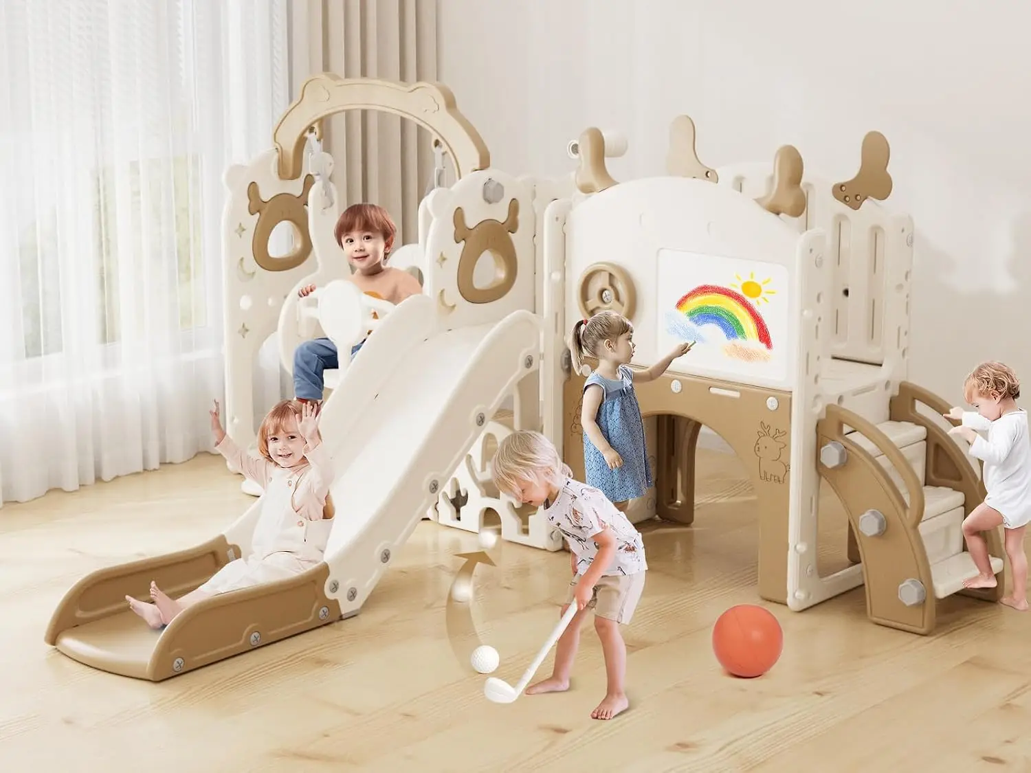 13'ü 1 arada Çocuk Kaydırağı v - Kids Outdoor Swing Set incelemesi ve fiyatı