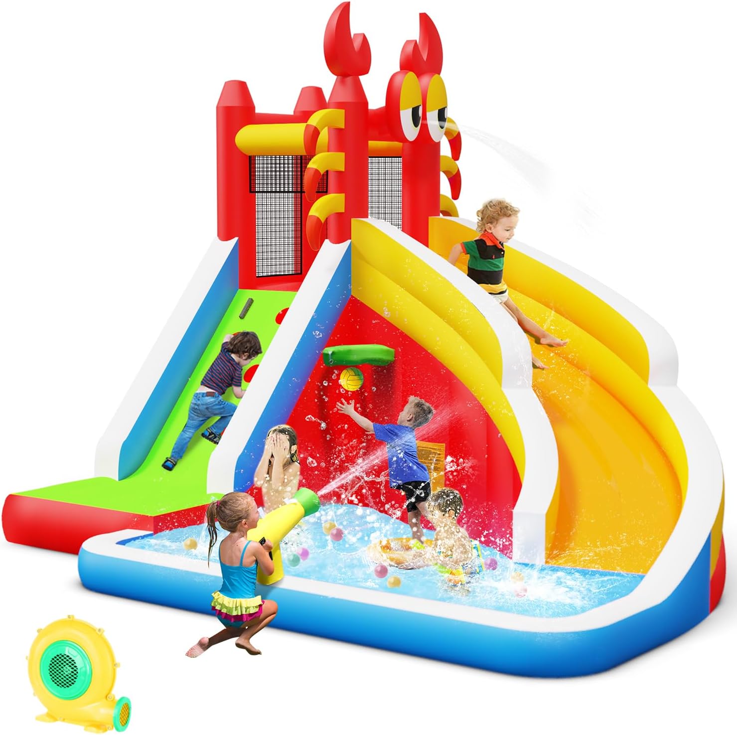 Çocuklar için Su Kaydıraklı Bü - Kids Outdoor Climbing Wall incelemesi ve fiyatı