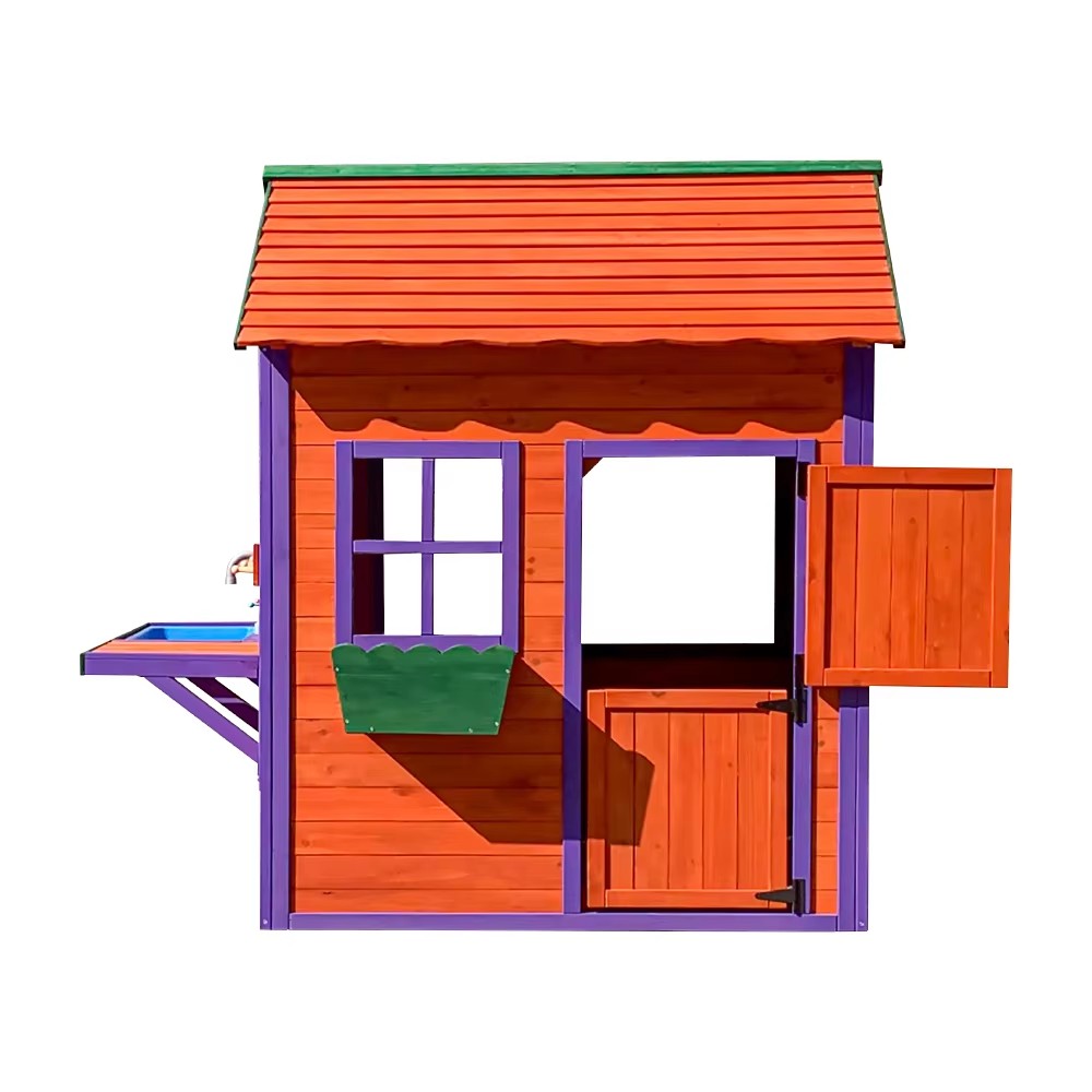 Çocuklar İçin Ahşap Oyun Evi,  - Kids Outdoor Wooden Playhouse incelemesi ve fiyatı