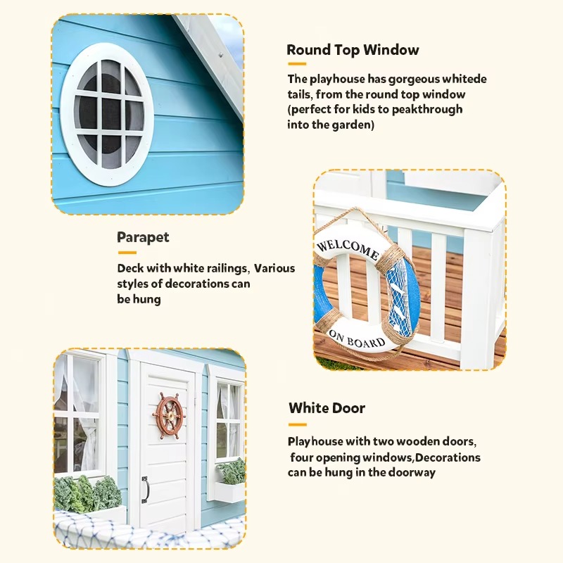 Açık Hava Bahçe Kulübesi Çocuk - Kids Outdoor Wooden Playhouse incelemesi ve fiyatı